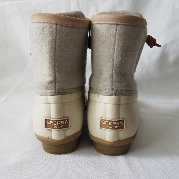 Women's Sperry Saltwater Wool Duck Boots Size 7 STS82473 Thinsulate - Picture 5 of 10
